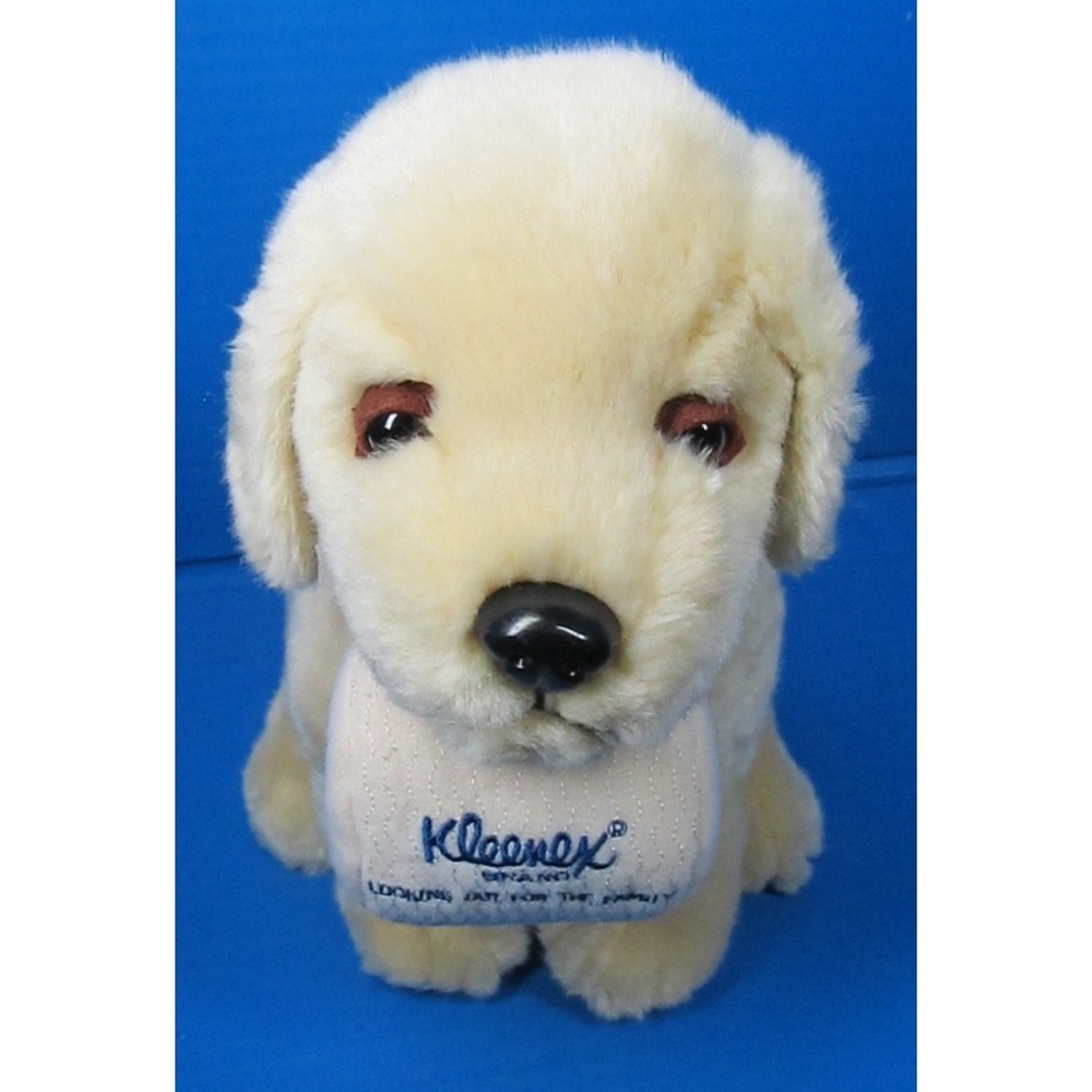 VTG Kimberly-Clark Australia Kleenex Promotional Sitting Lab Puppy Plush 9"